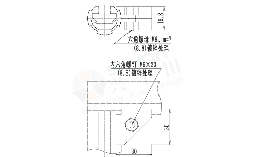 功能輔件B尺寸圖