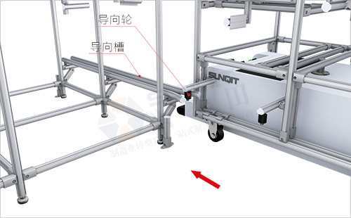 AGV周轉(zhuǎn)車+物料架(兩側(cè)型)